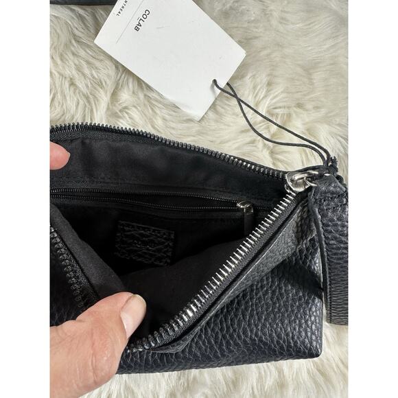 Co-lab by‎ Christopher Kon Belt Bag Black Vegan Leather NEW - Picture 7 of 10